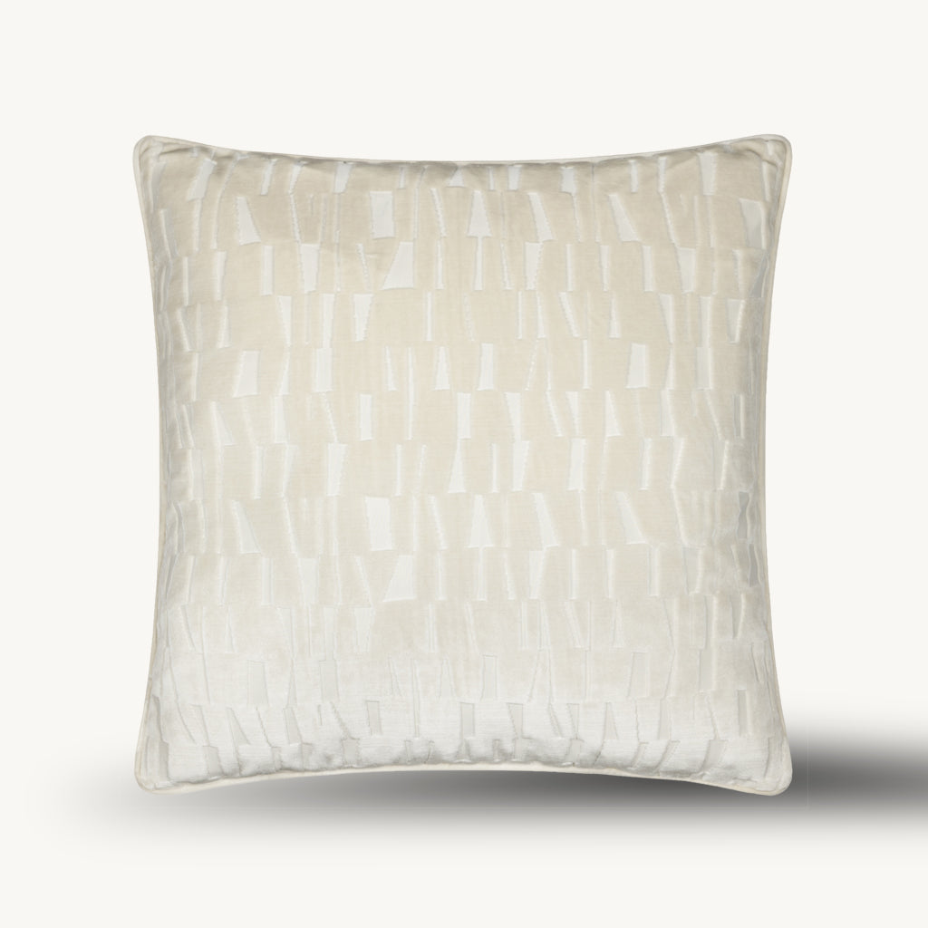 Titan Velvet Cushion in Cream