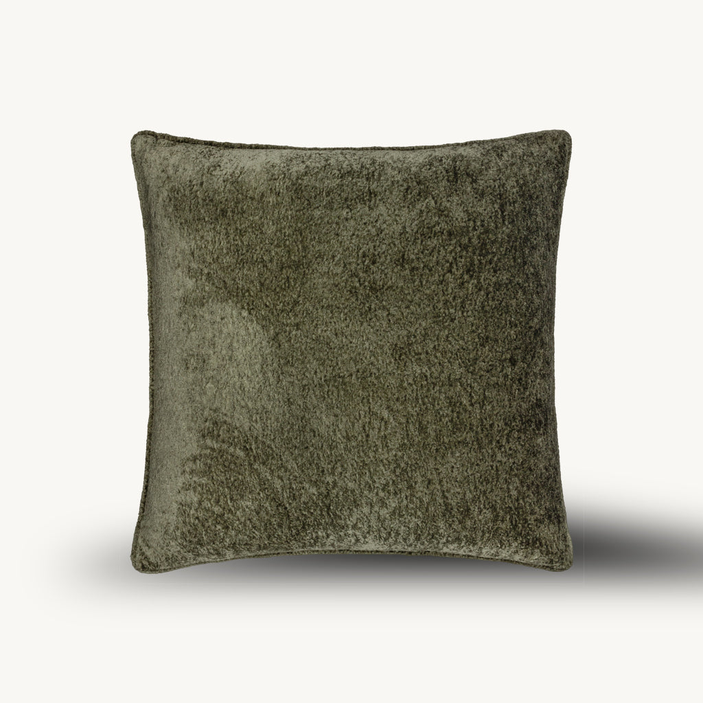 Draco Velvet Cushion in Brown