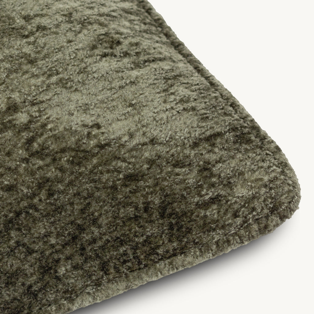 Draco Velvet Cushion in Brown