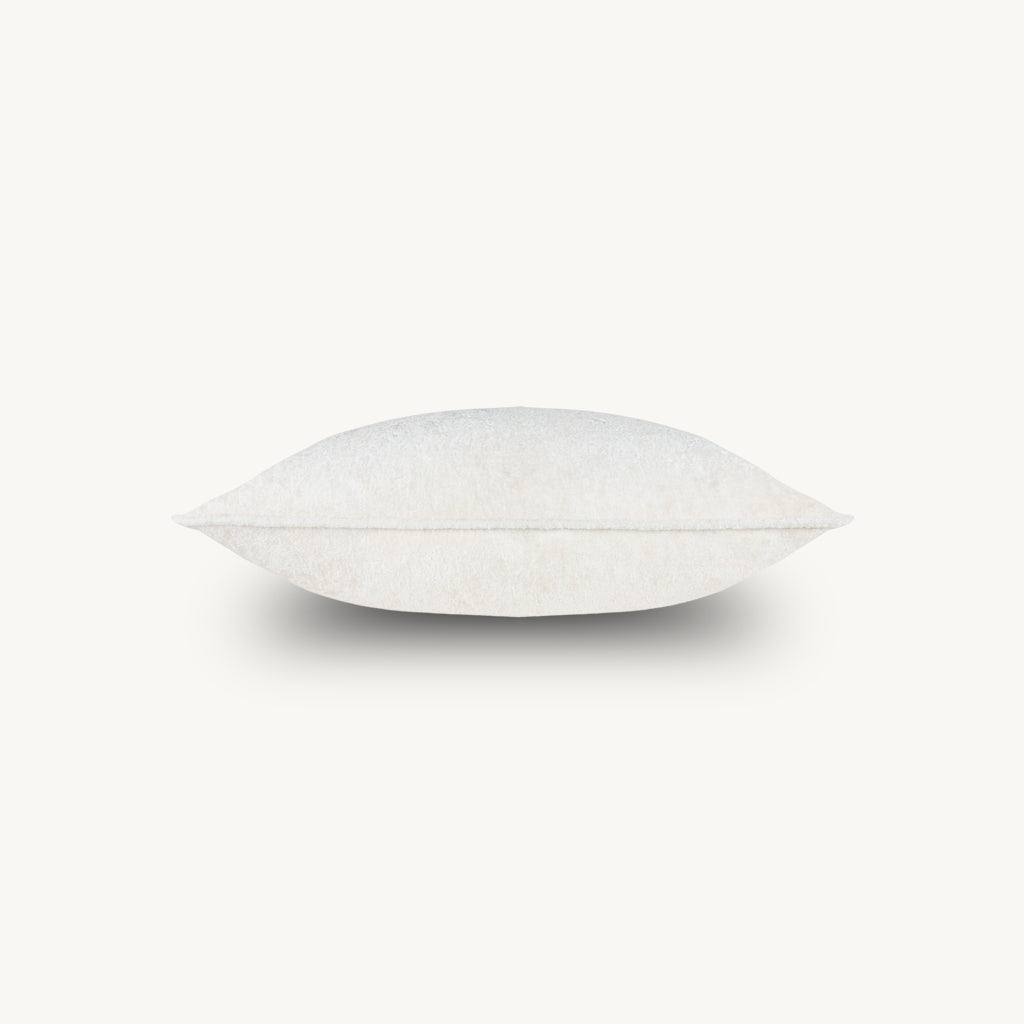 Draco Velvet Cushion in White