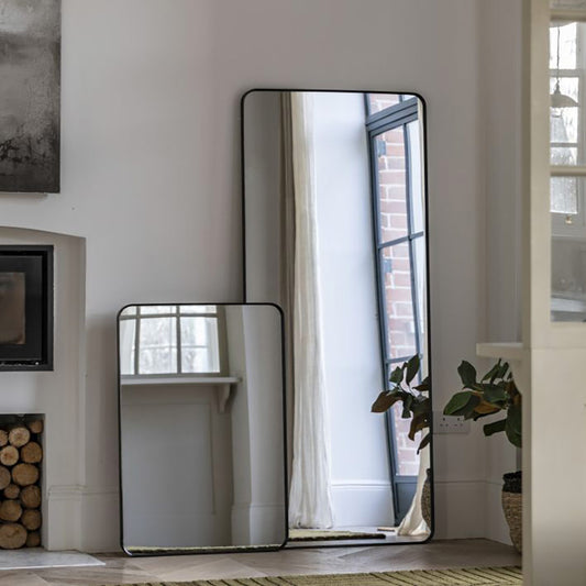 Holworth Leaner Mirror in Black