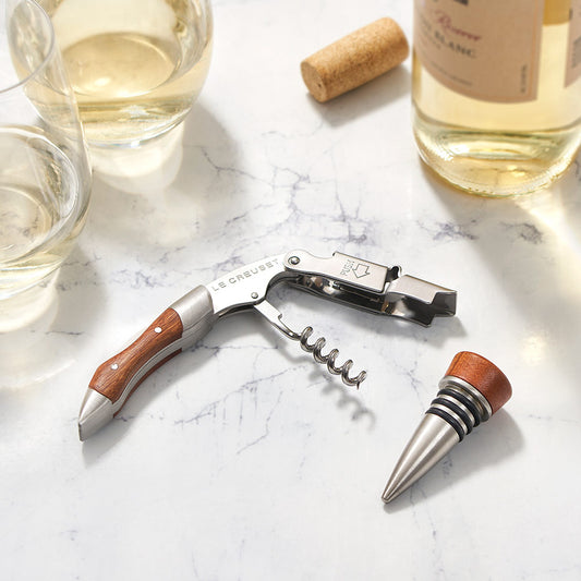 Le Creuset corkscrew with wooden handle set