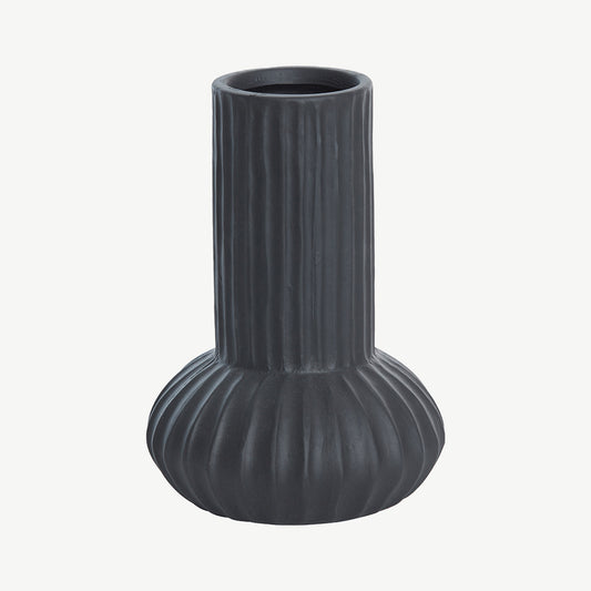 Tall Matt Black Vase