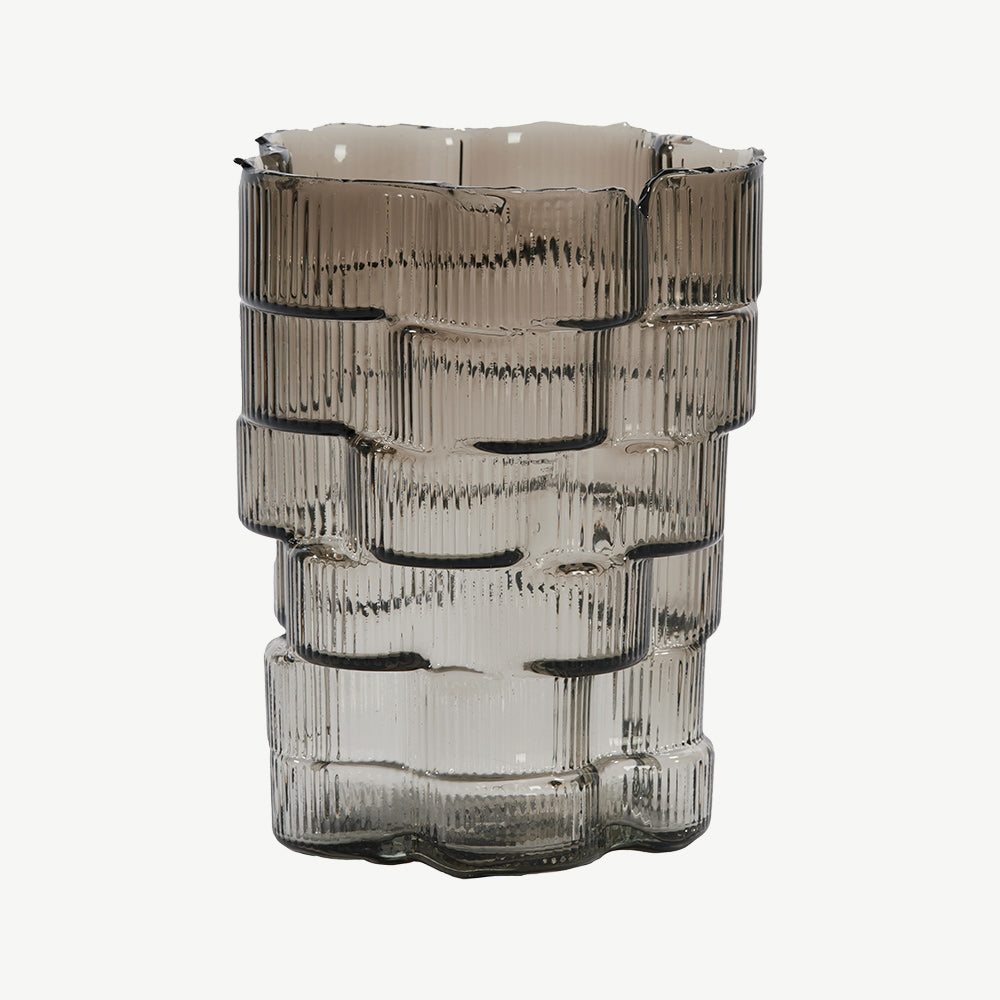 Smoked Glass Vase