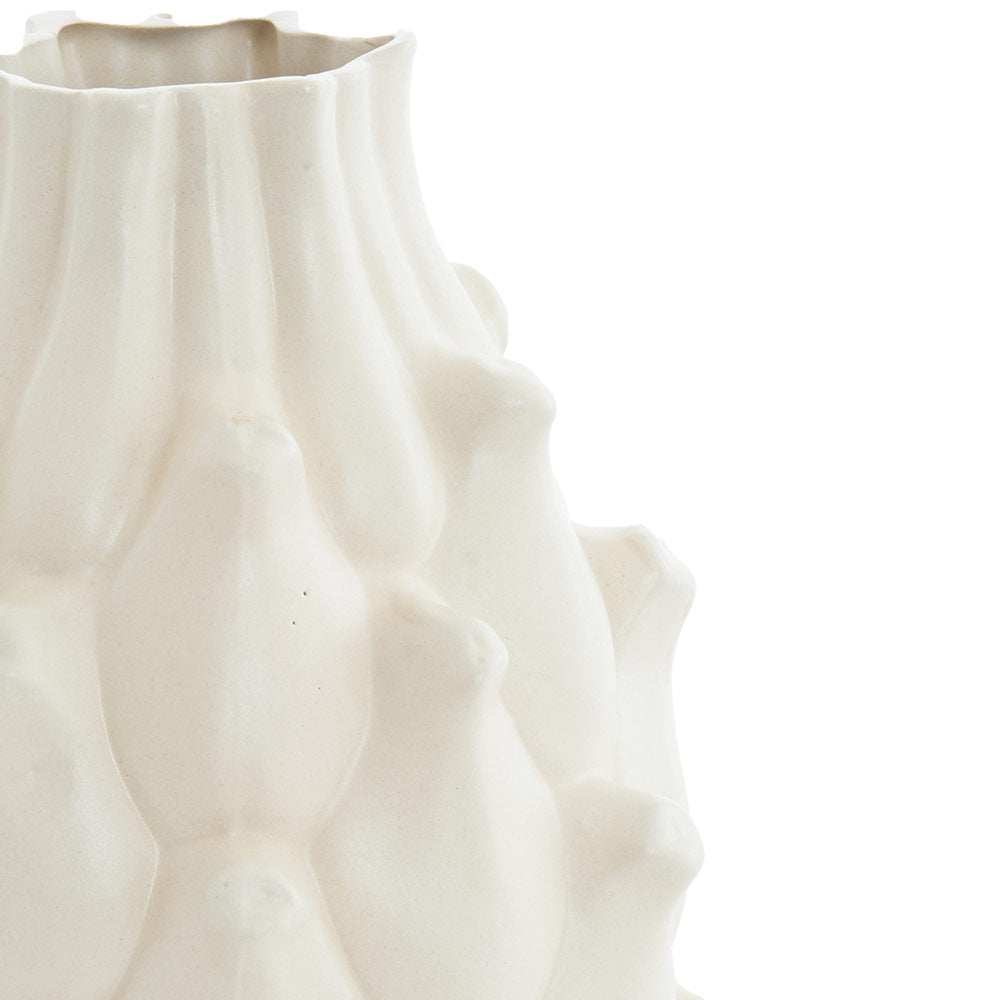 Cream Artichoke Vase
