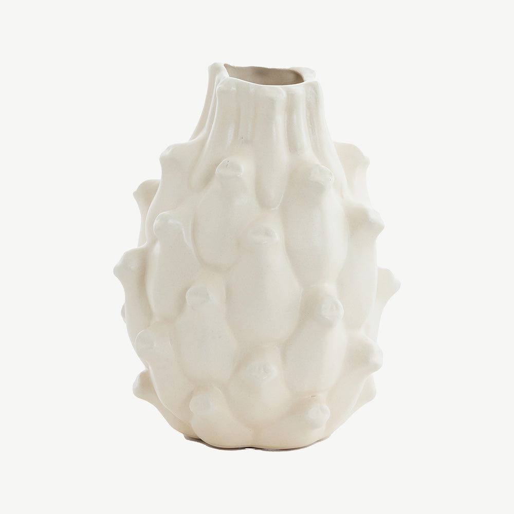 Cream Artichoke Vase