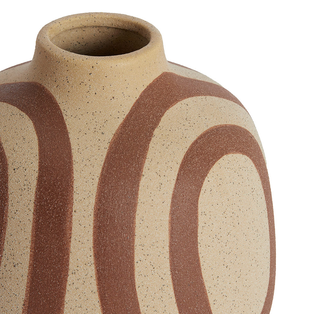 Sand & Terracotta Matt Vase