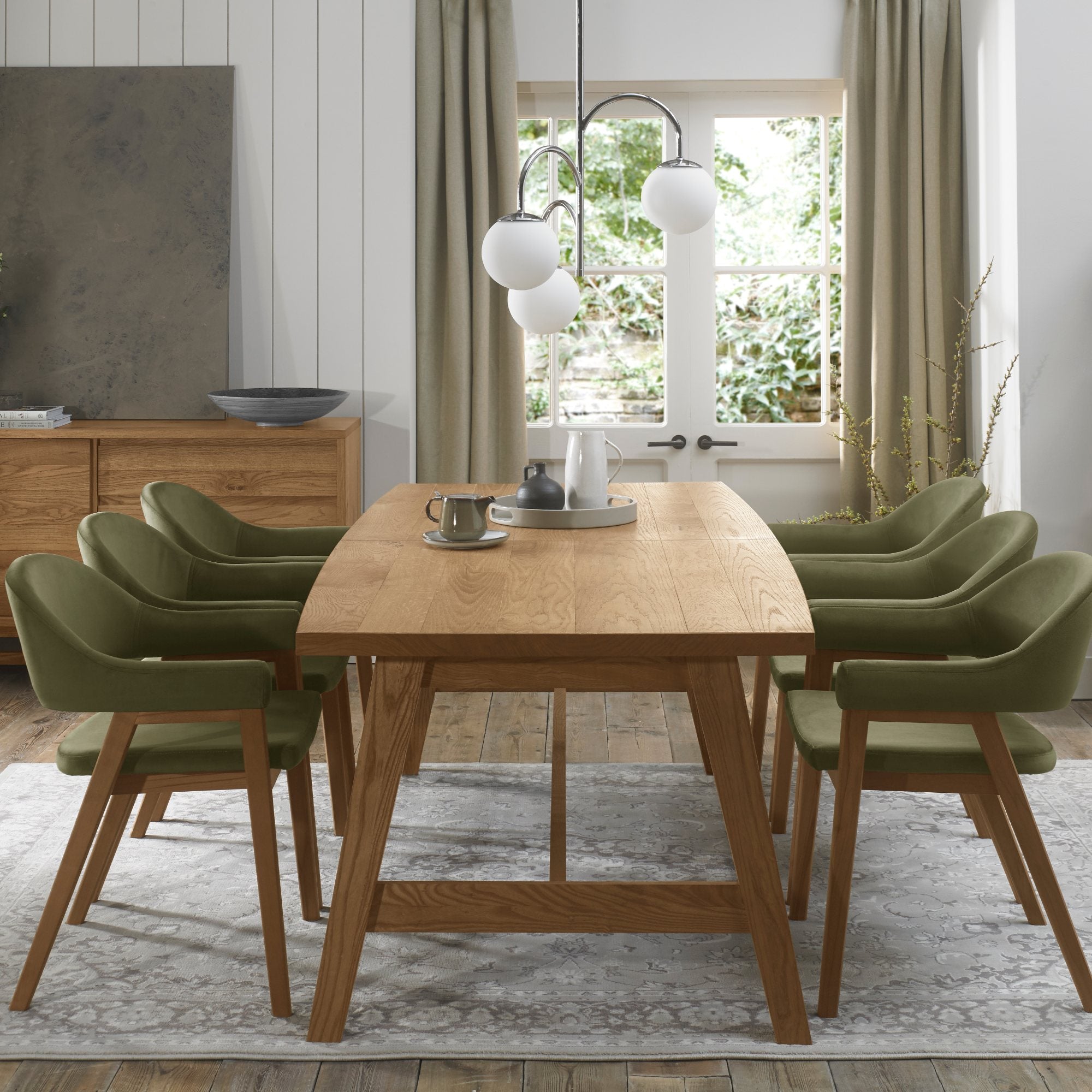 Highgate Rustic Oak 6-8 Seater Extending Dining Table – Arighi Bianchi