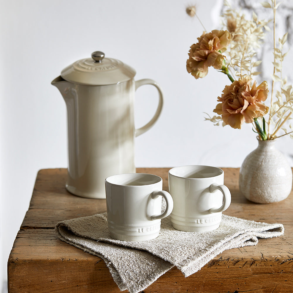 Le Creuset Coffee Pot in Meringue