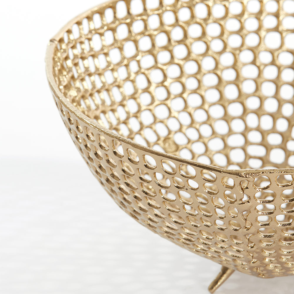 Antique Gold Footed Bowl