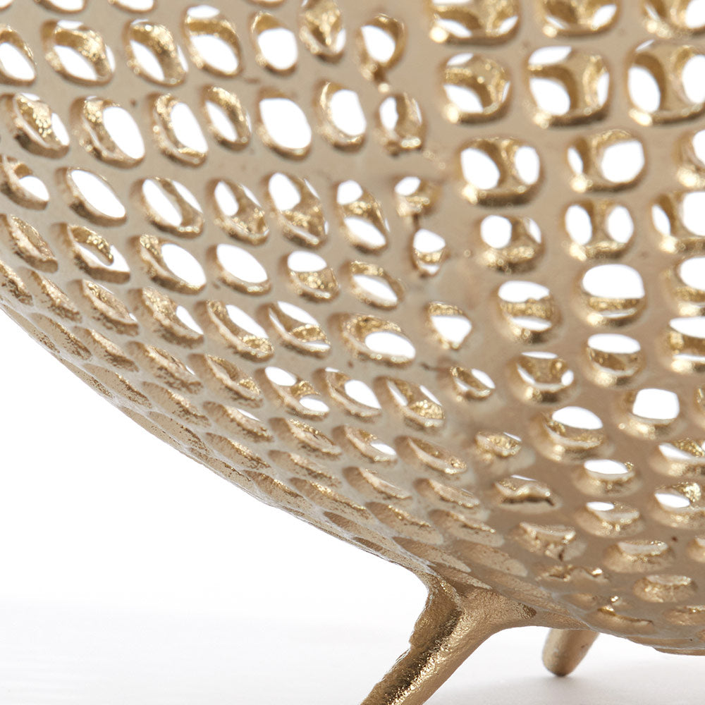 Antique Gold Footed Bowl