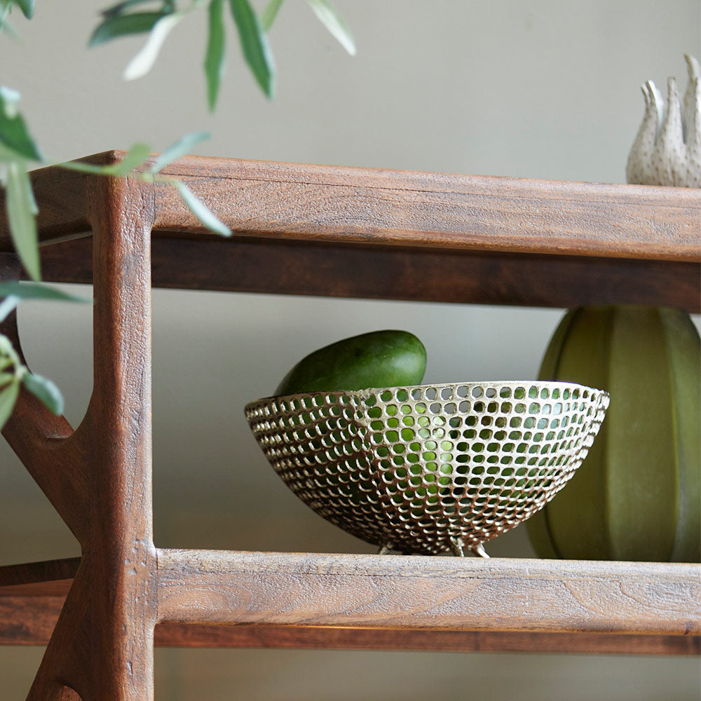 Antique Gold Footed Bowl