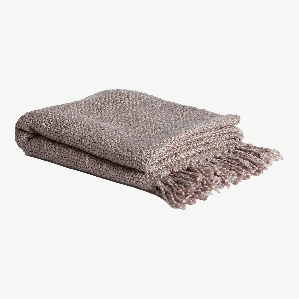 Grey Woven Throw
