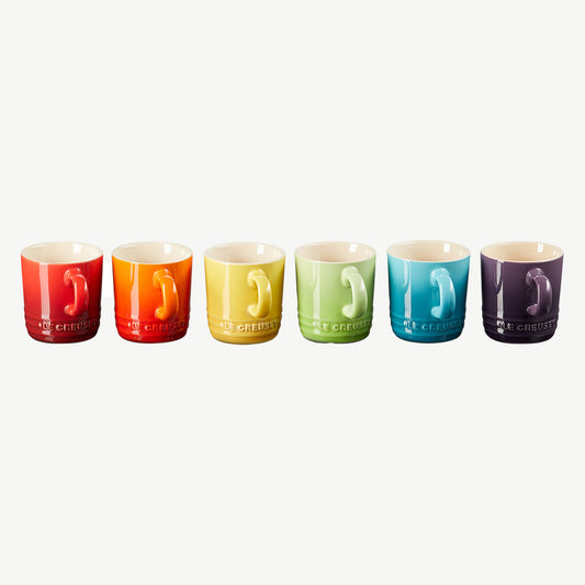 Le Creuset set of 6 espresso Mugs