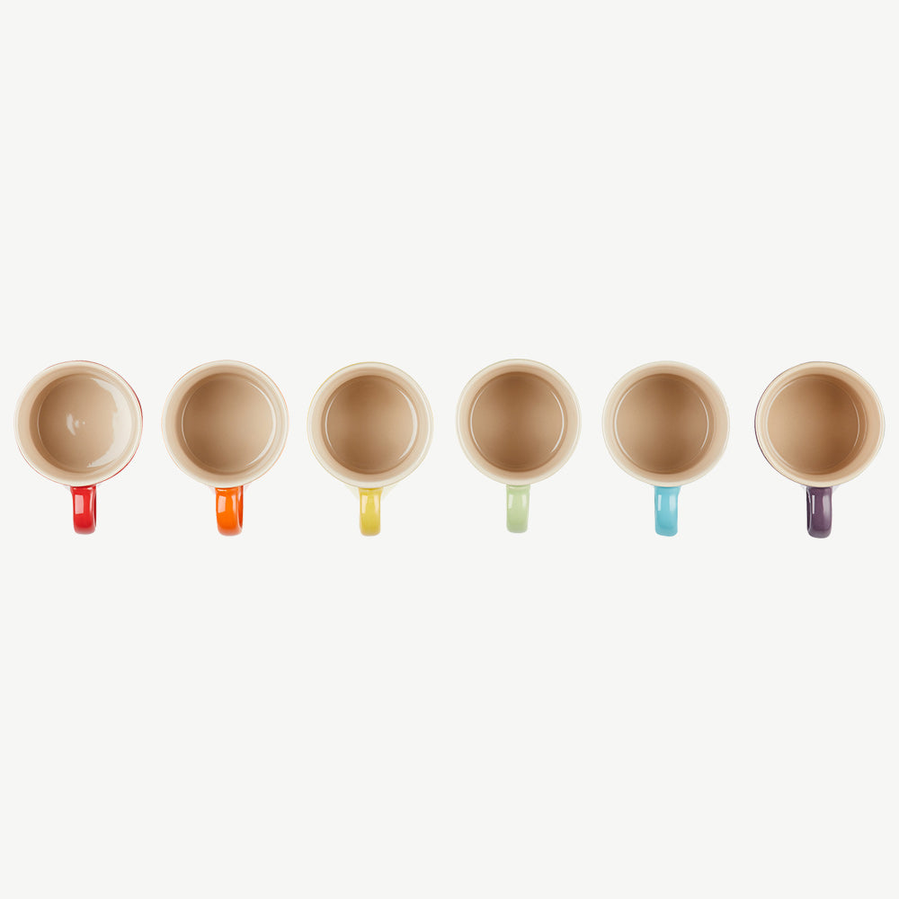 Le Creuset set of 6 Cappuccino Mugs