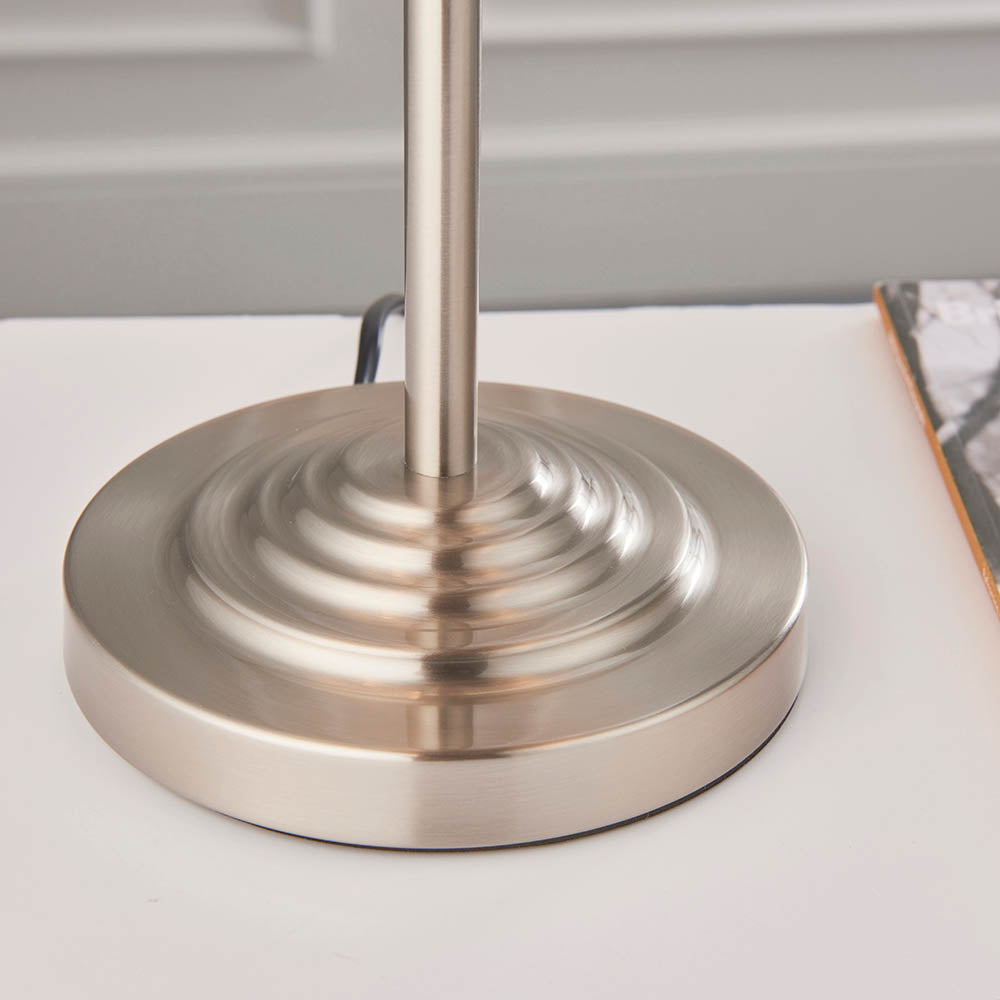 Leif 3lt Table Lamp in Brushed Chrome