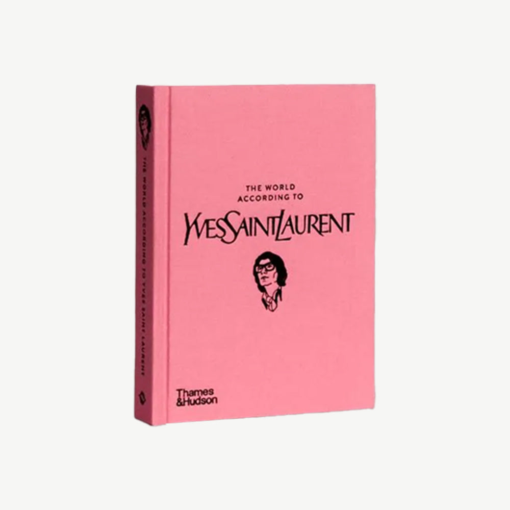 Yves Saint Laurent coffee table book in pink