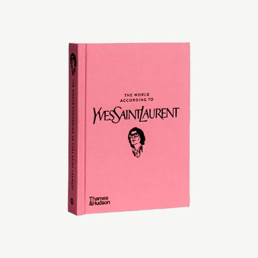 Yves Saint Laurent coffee table book in pink
