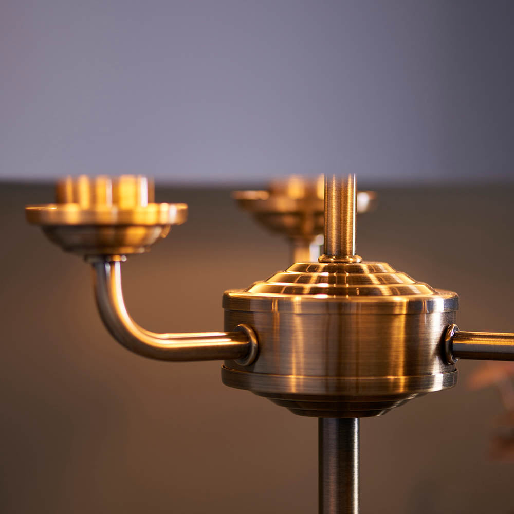 Leif 3lt Table Lamp in Antique Brass