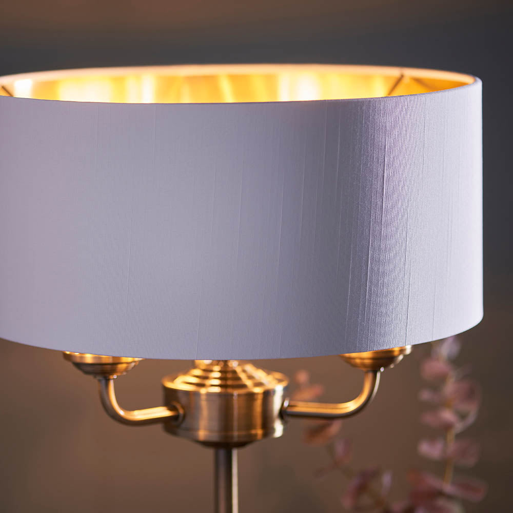 Leif 3lt Table Lamp in Antique Brass