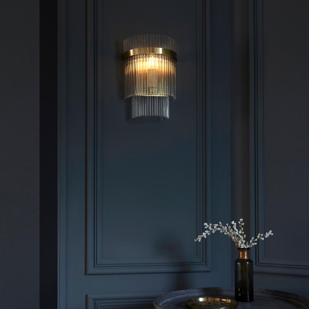 Anders Wall Light in Antique Brass