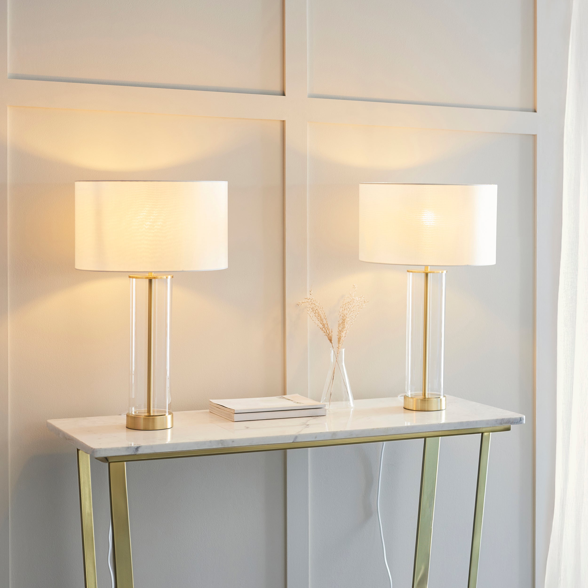 Saga Set of 2 Touch Table Lamps