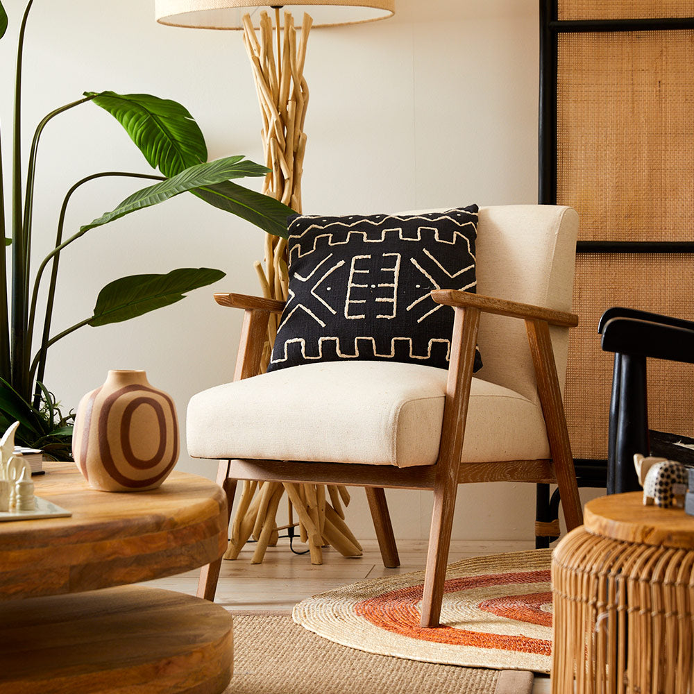 Black Cotton Cushion