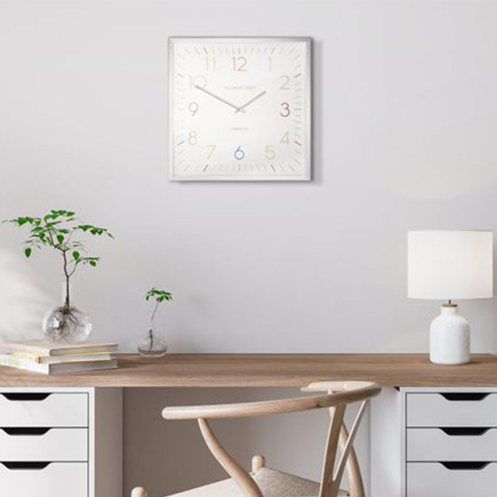 20" Editor Wall Clock Sterling