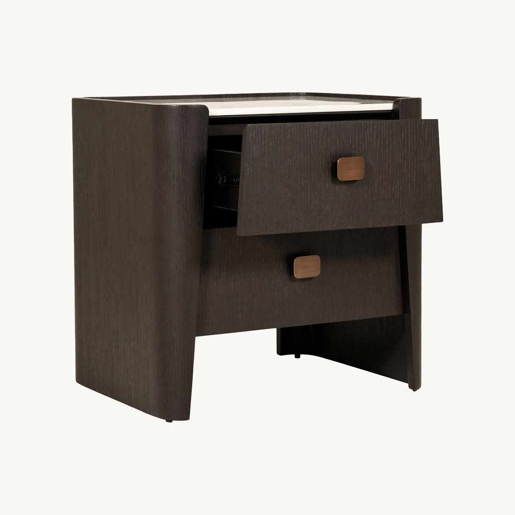 Adara 2 Drawer Bedside Table
