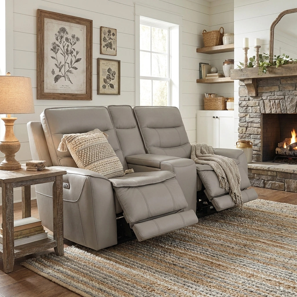 Adriane 2 Seater Sofa with Power Reclining