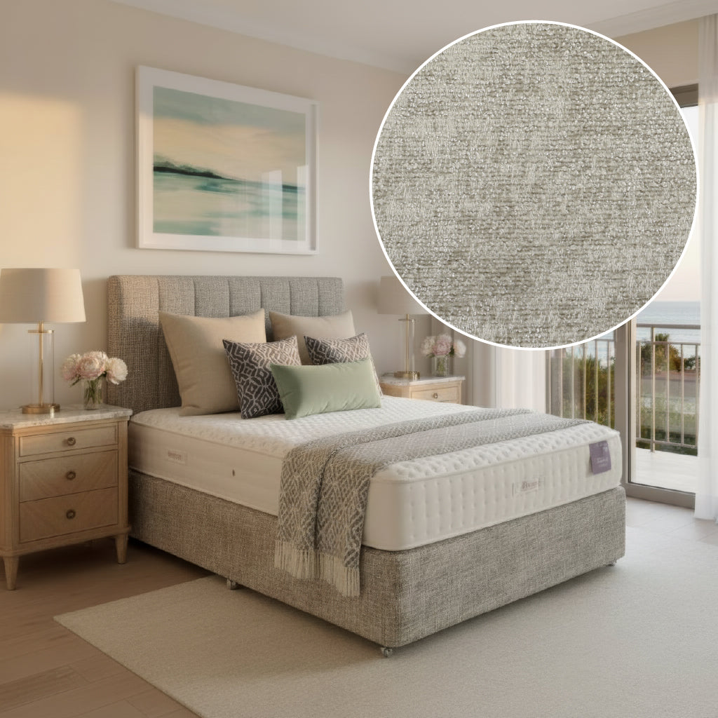 Arighi Bianchi 4 Drawer Bed Base in Alaska Silver