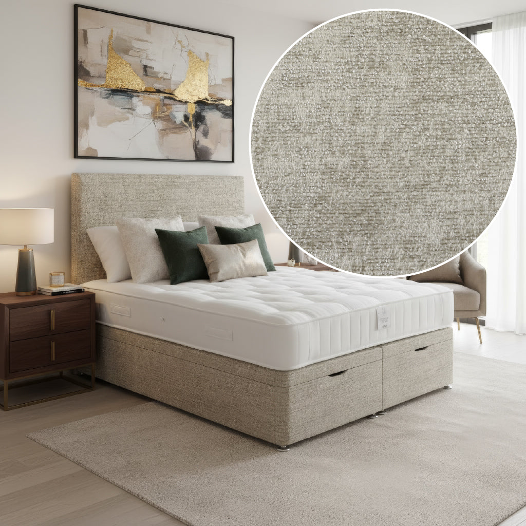 Arighi Bianchi Ottoman Prarie Bed in Alaska Silver