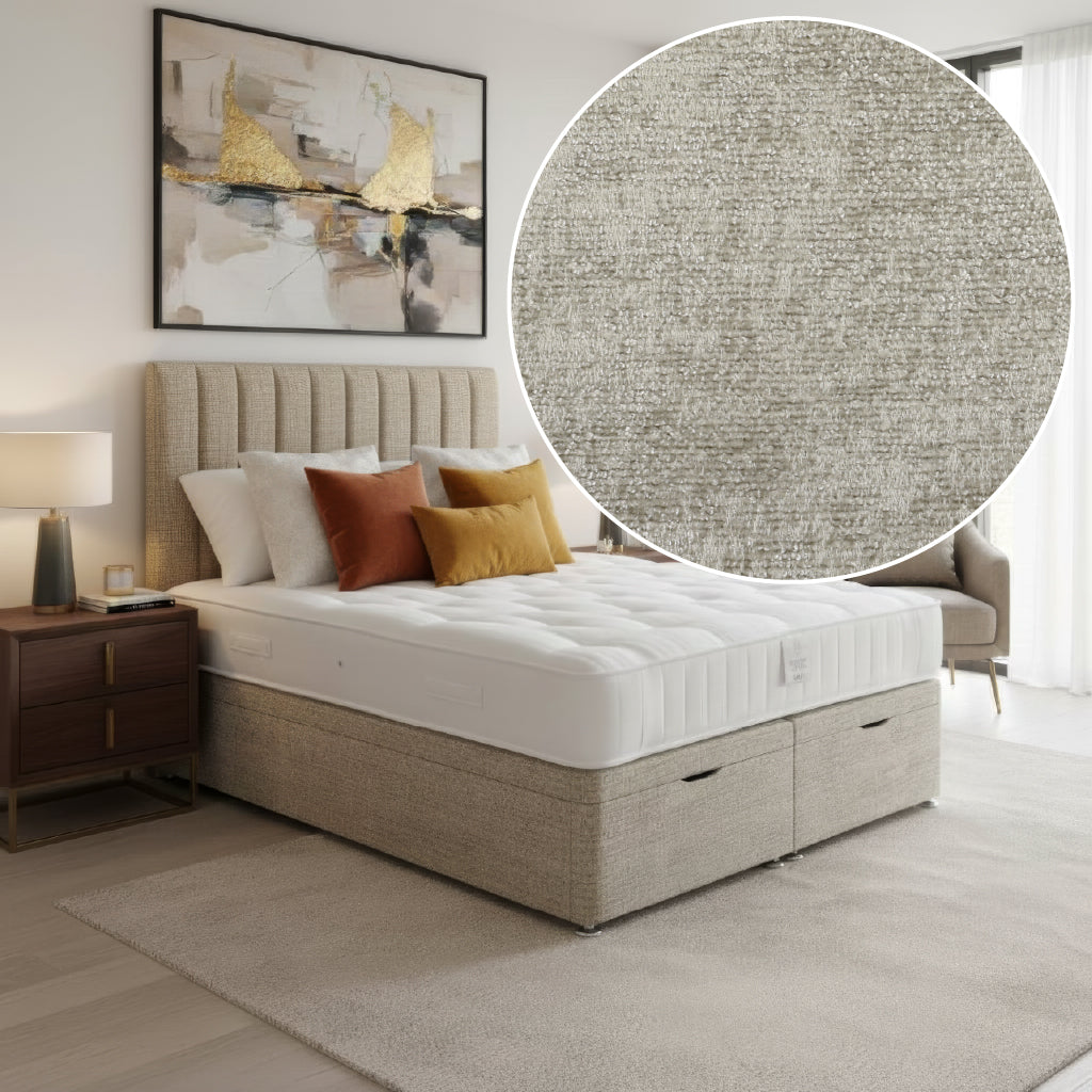 Arighi Bianchi Ottoman Gene Bed in Alaska Silver