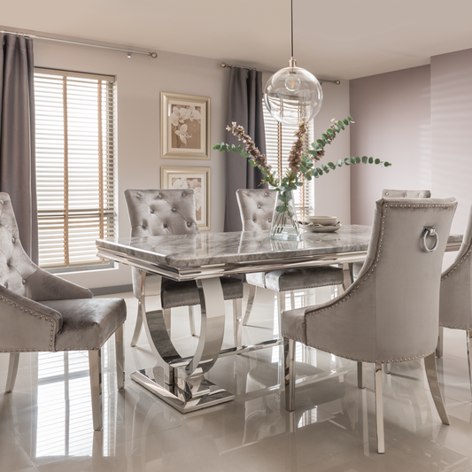 Arianna Dining Table in Grey