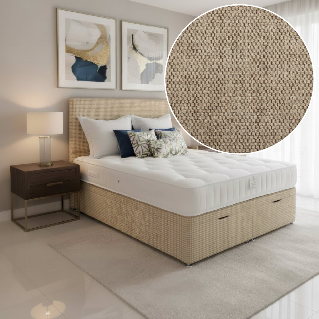 Arighi Bianchi Ottoman Prarie Bed in Ascot Biscuit