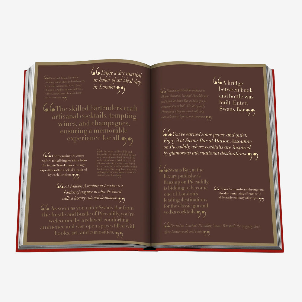 Assouline Swans Bar Book