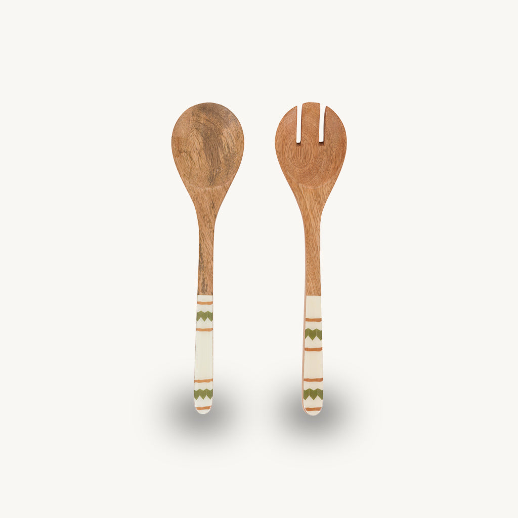 Aztec-Inspired Salad Servers