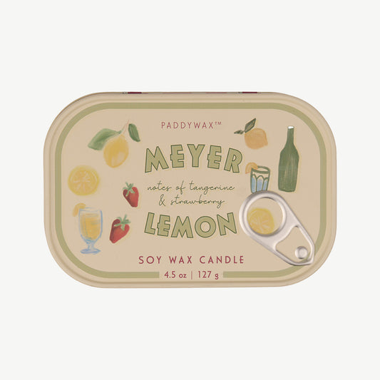 Bistro Lemon Tin Scented Candle