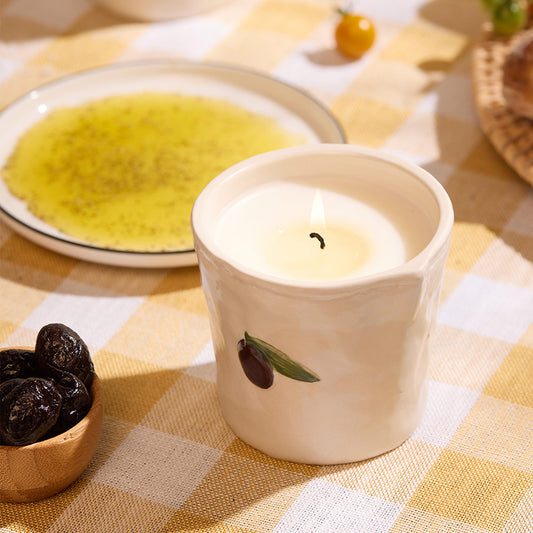 Bistro Fig & Olive Ceramic Candle
