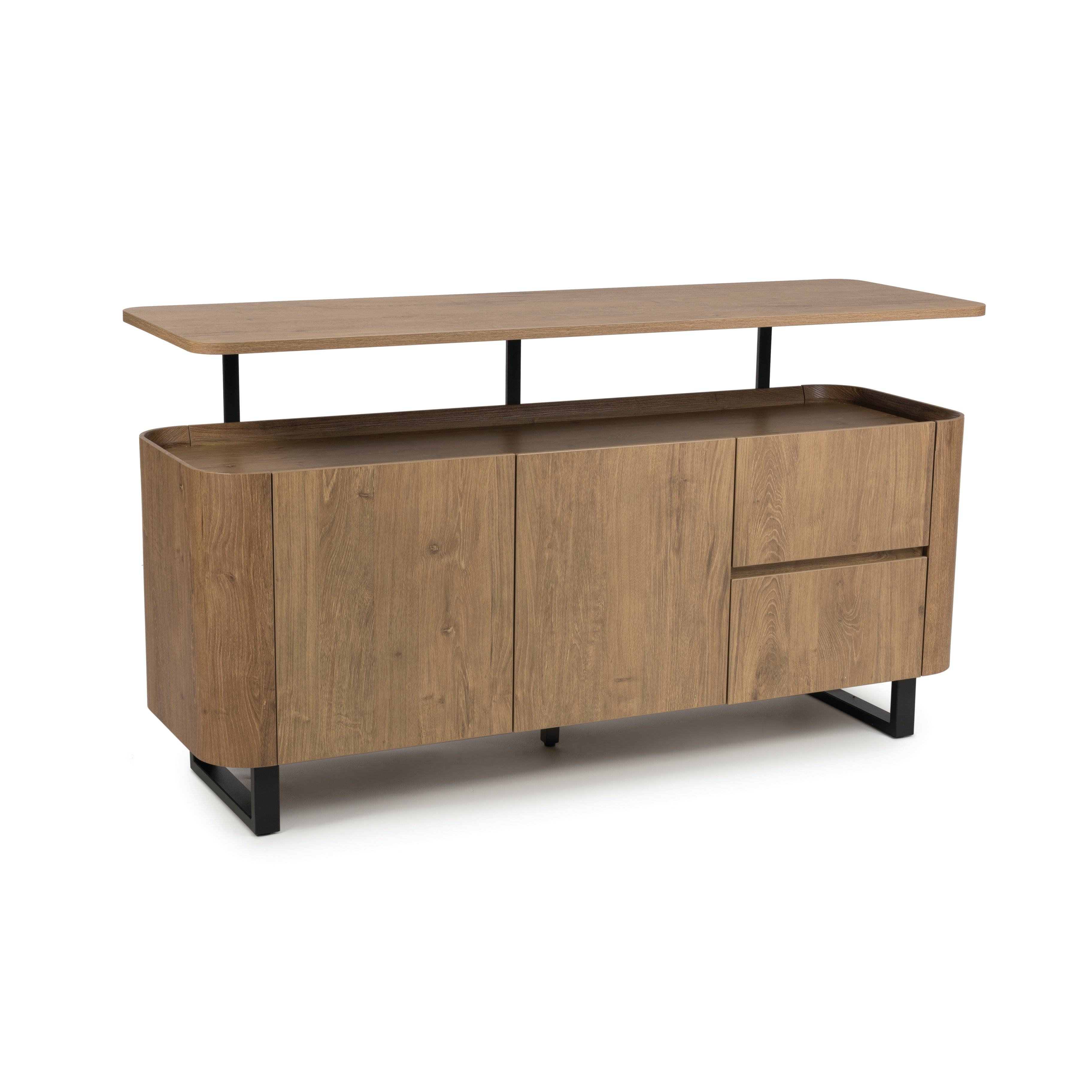 Roxbury Retro Sideboard in Rustic Oak