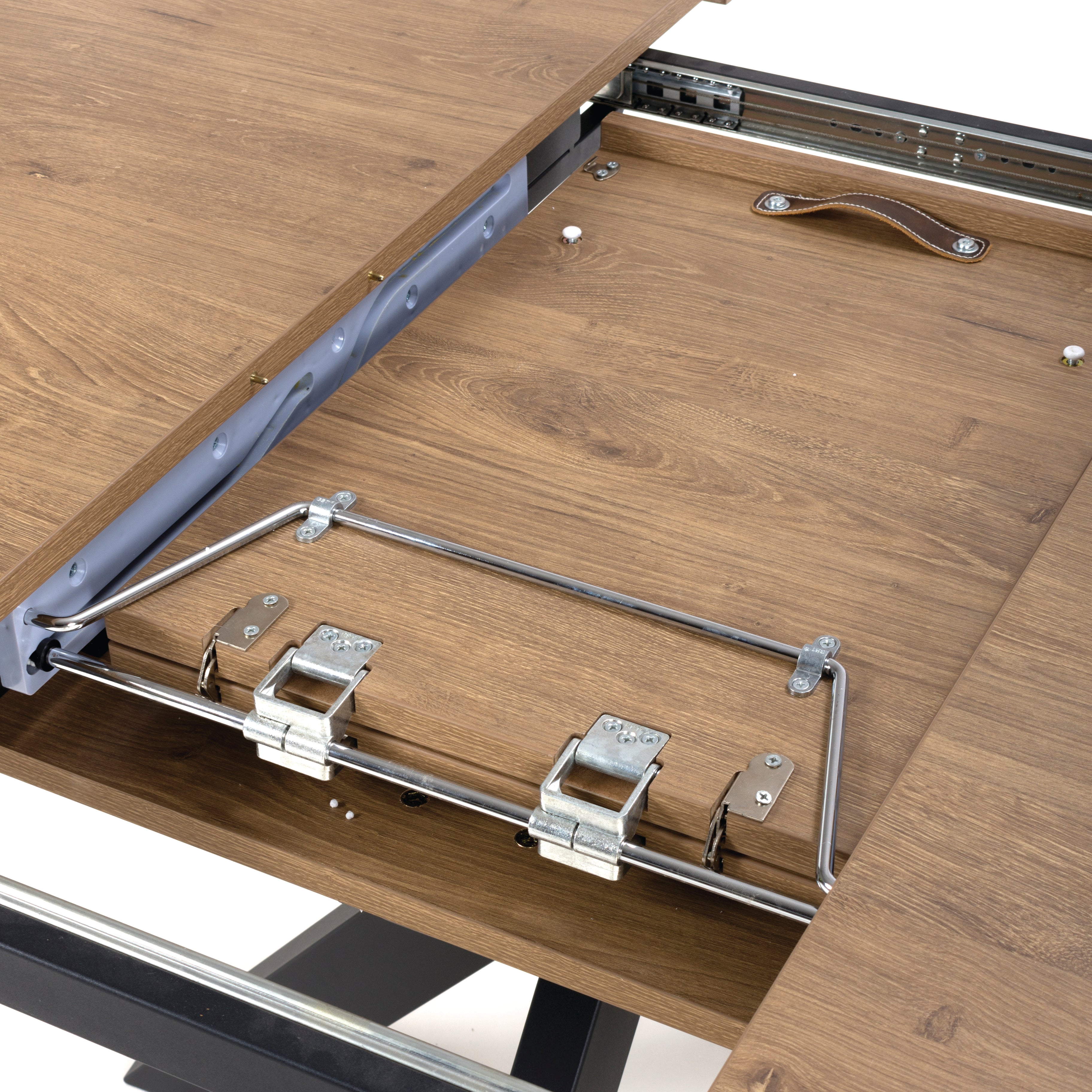 Roxbury Extending Boat Table in Rustic Oak