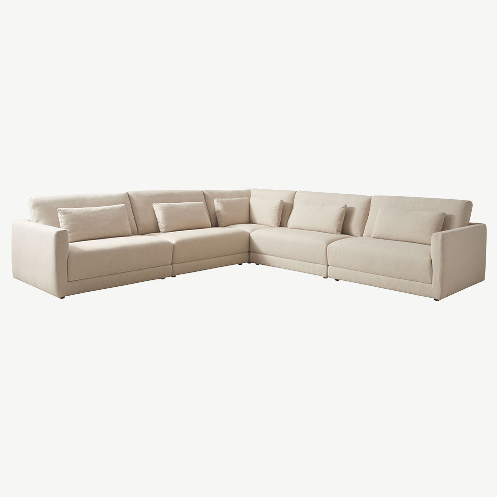 Marilla Corner Group Sofa in Native Linen Natural