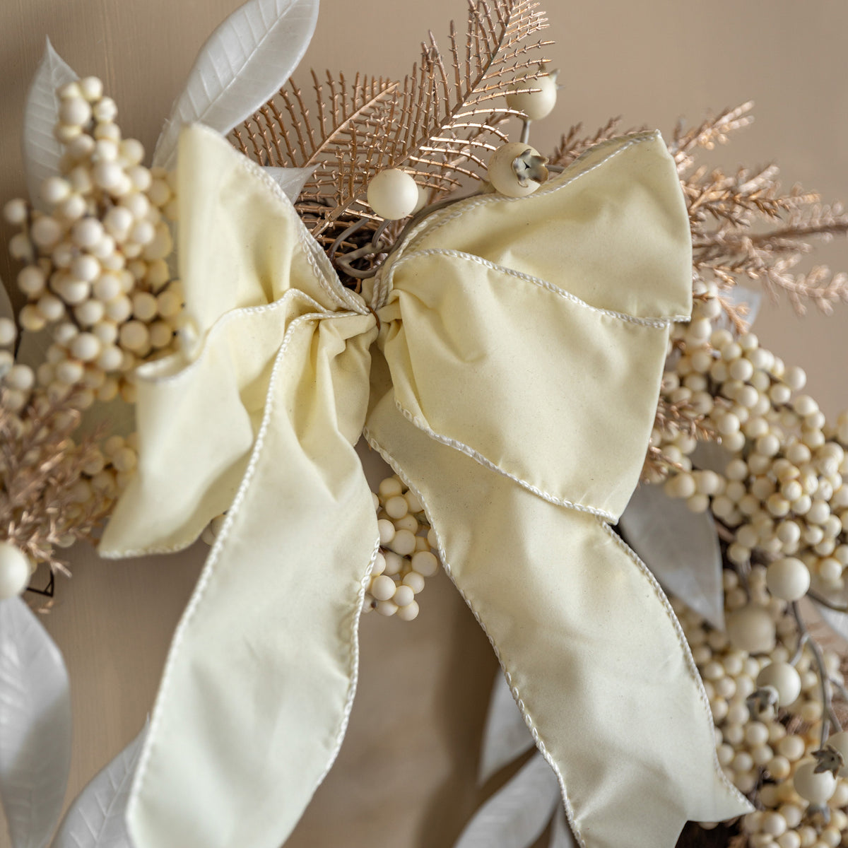 Festive Berry Wreath with Bow