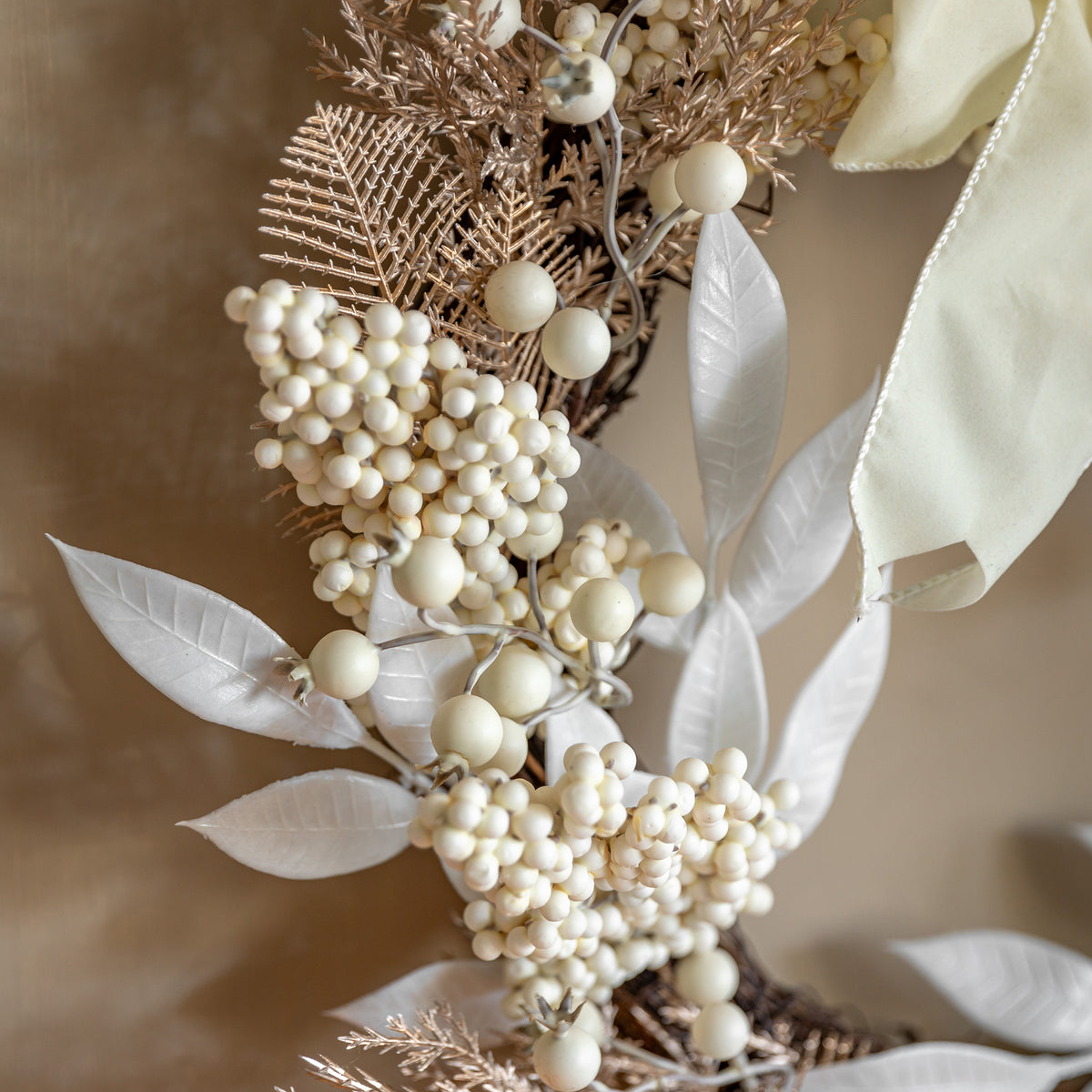 Festive Berry Wreath with Bow