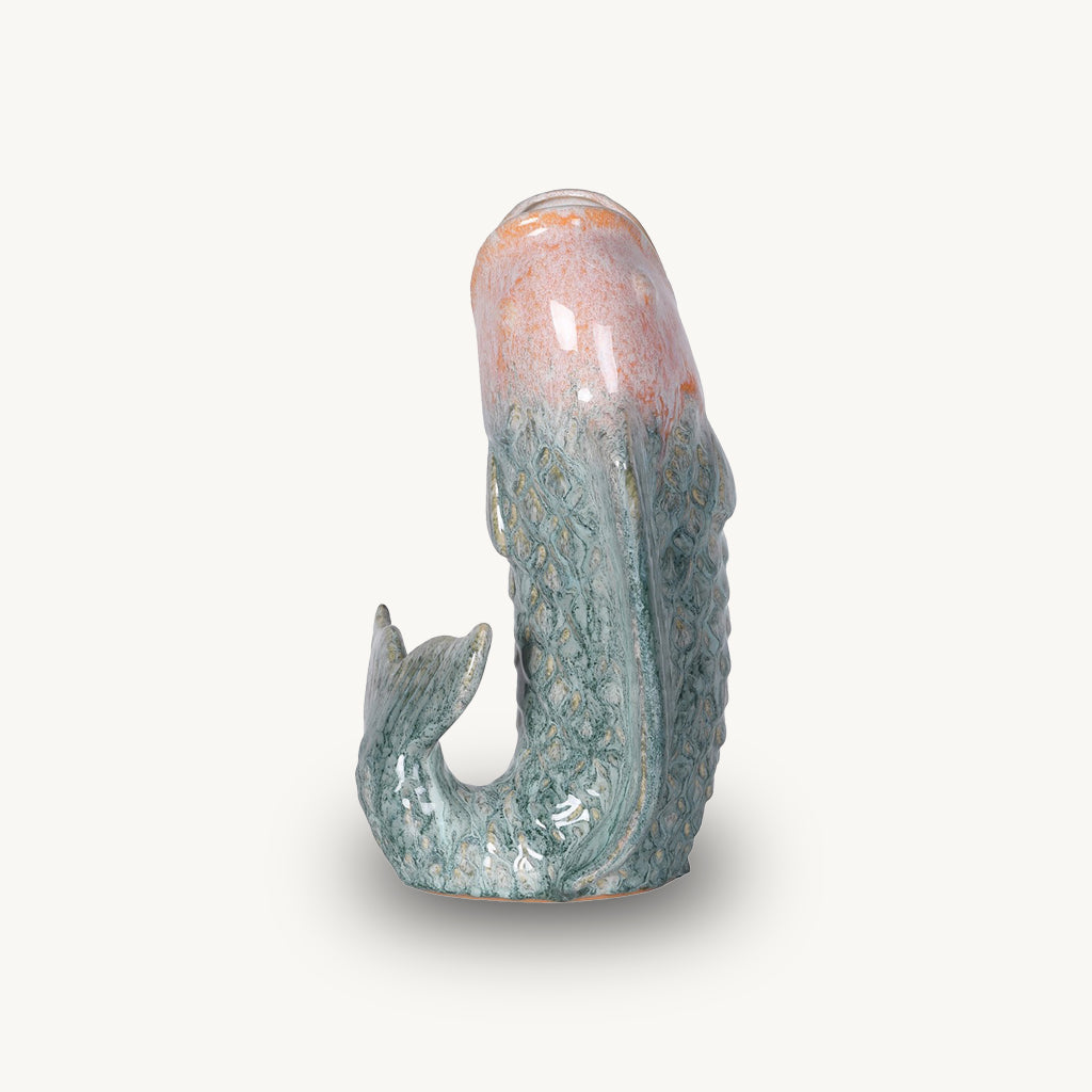 Blue Ombre Fish Vase