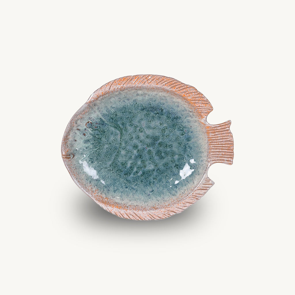 Blue Ombre Turbot Plate