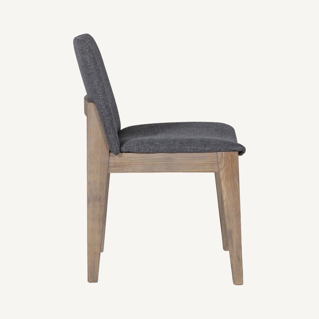 Boden Oval Table Dining Bundle in Dark Grey