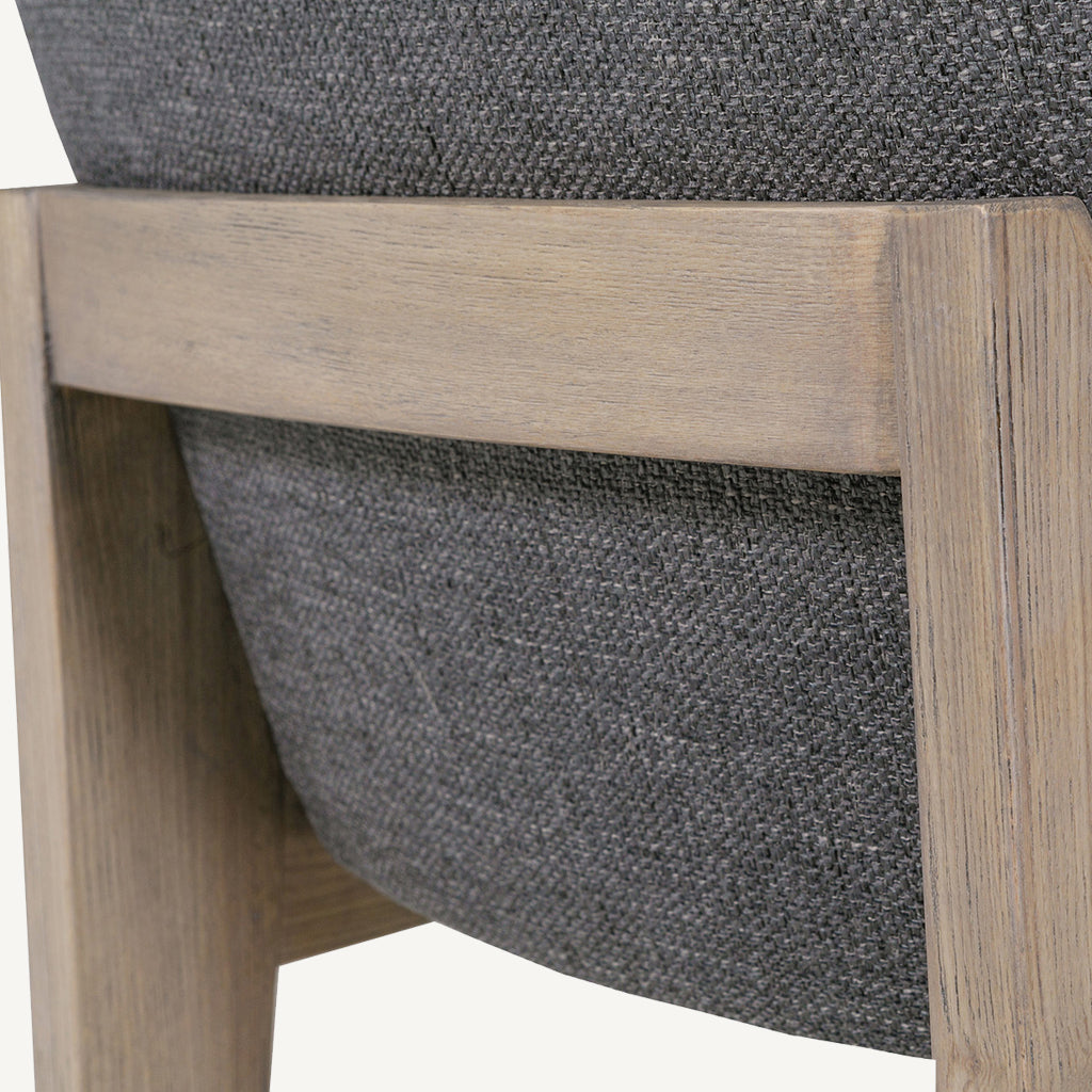 Boden Oval Table Dining Bundle in Dark Grey