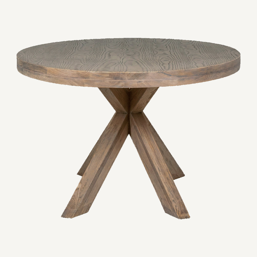 Boden Round Table Dining Bundle in Dark Grey