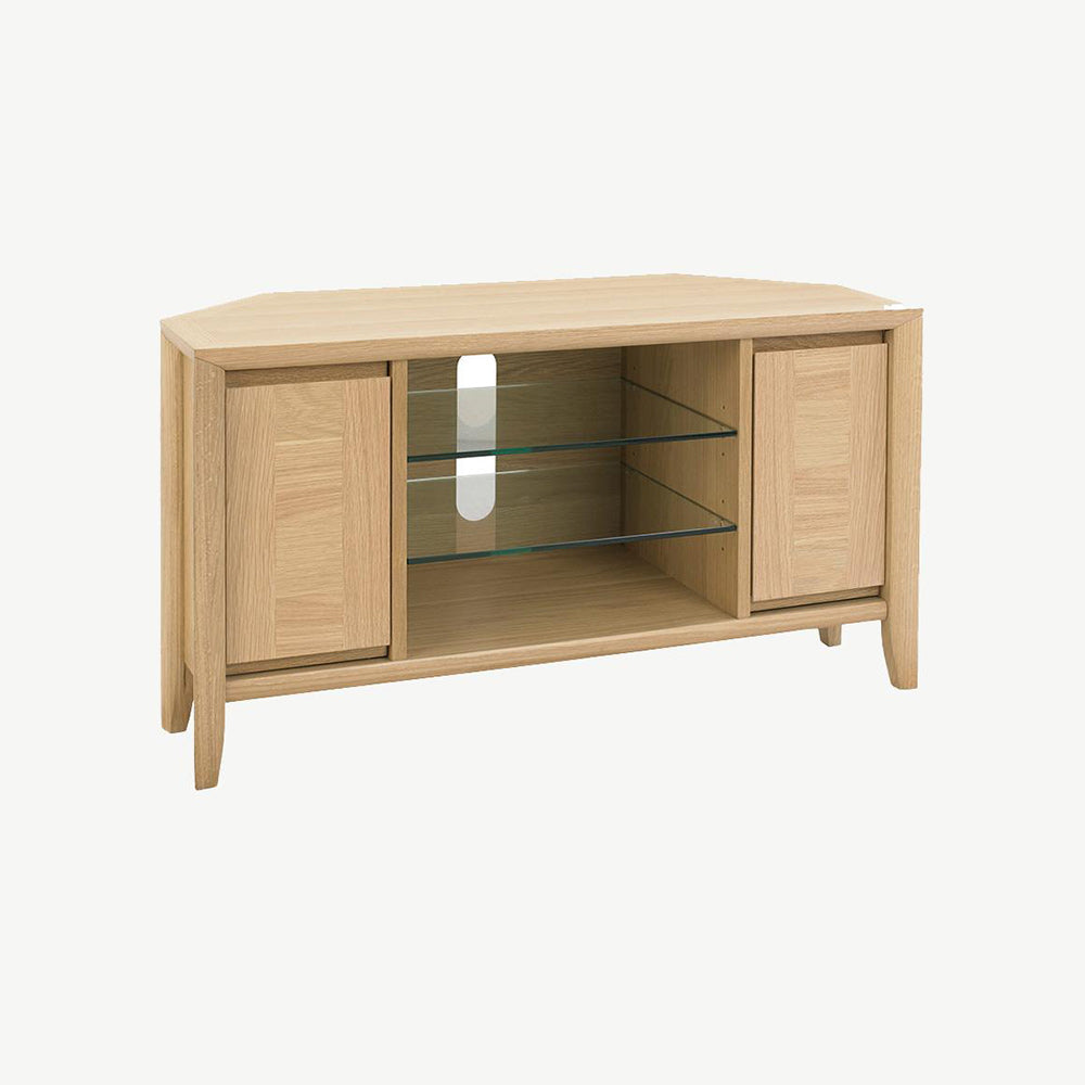 Bordeaux Oak Corner Entertainment Unit